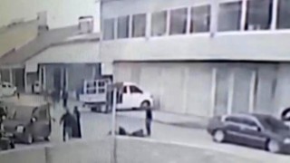 Kayınpederin damadını vurduğu anlar güvenlik kamerasında
