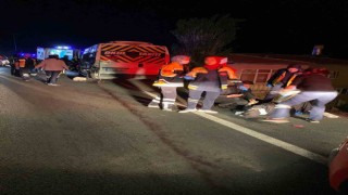 Kayseri'de feci kazada 3 Kişi öldü, 16 Kişi yaralandı