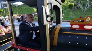 Keçiörende ücretsiz tren keyfi