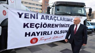 Keçiörende yeni hizmet araçları sergileniyor