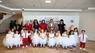 Kepezin Nasreddin Hoca Kreşlerinde mezuniyet sevinci