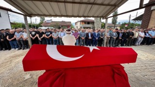 Kıbrıs gazisi son yolculuğuna uğurlandı