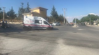 Kiliste motosiklet ile otomobil çarpıştı: 1 yaralı