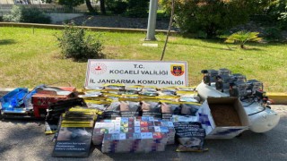 Kocaelide operasyon: 11 bin 680 bandrolsüz makaron ele geçirildi