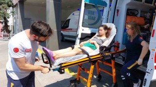 Kocasının bıçakladığı kadın hastanelik oldu
