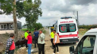 Kontrolden çıkan otomobil sulama kanalına uçtu: 2 yaralı