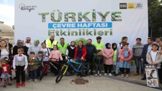 Konya Büyükşehir Çevre Haftası ve Dünya Bisiklet Günü Etkinliği düzenledi