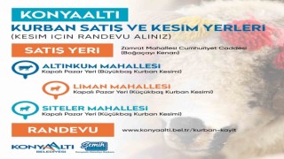 Konyaaltında randevulu ücretsiz kurban kesimi