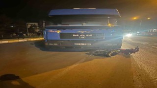 Konyada tır motosiklete çarptı: 1 yaralı