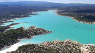 Korkuteli sulama suyu barajında su seviyesine yağmur desteği