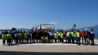 Köyceğizde göl temizliği etkinliği yapıldı