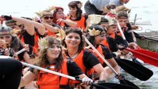 Küçükçekmece Gölünde Dragon Bot Festivali heyecanı yaşandı