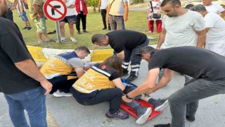 Kuşadasında motosiklet kazası: 1 ağır yaralı