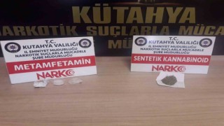 Kütahyada şüpheli şahsın üzerinde uyuşturucu madde ele geçirildi