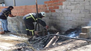 Mahalle sakinlerinin dikkati yangının büyümesinin önüne geçti
