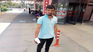 Makineye parmağını kaptıran acemi kasap hastanelik oldu