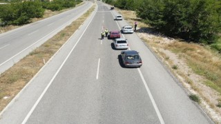 Malatya polisinden dronlu bayram denetimi