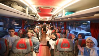 Melikgazi Yeşilaycı gençleri Çanakkaleye uğurladı