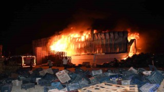 Mersindeki plastik fabrikasında çıkan yangın söndürüldü