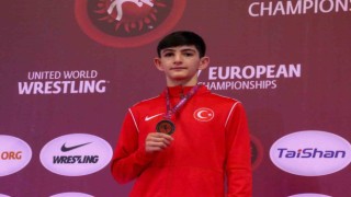 Milaslı güreşçi Avrupa üçüncüsü oldu