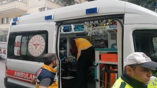 Motosiklet çalan hırsızı tekmeyle durdurdu