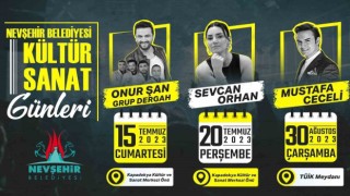 Nevşehir Belediyesi yaz konserleri Temmuz ayında başlıyor