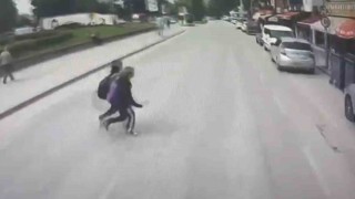 Öğrencilerin ölümden döndüğü anlar kamerada