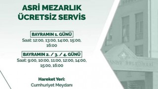 Osmaniye Belediyesi'nden mezarlık ziyareti için ücretsiz servis