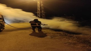 Otluk alanda çıkan yangın itfaiyenin müdahalesi ile söndürüldü