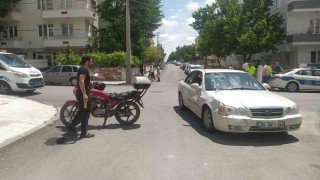 Otomobil ile motosiklet çarpıştı: 1 yaralı