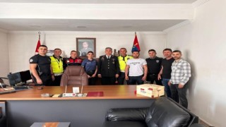 Polislerden jandarmaya anlamlı ziyaret