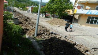 Posofta doğalgaz alt yapı çalışmaları sürüyor