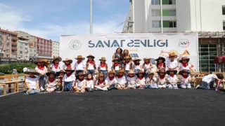 Sanat akademisi öğrencileri yetenekleriyle hayran bıraktı