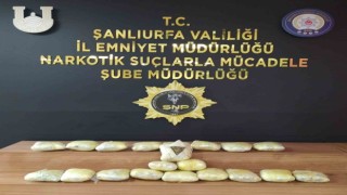 Şanlıurfada 20 kilo skunk ele geçirildi