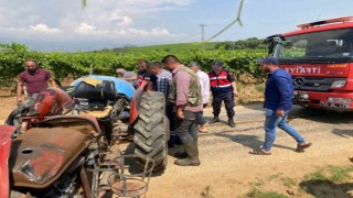 Sarıgölde traktör kazası: 1 ölü