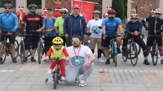 Şehit ve gaziler için pedal çevirdiler
