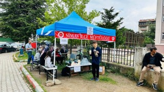 Simav Müftülüğünden sınava girecek öğrencilere ücretsiz ikram ve emanet alımı hizmeti