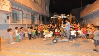 Sınır ilçesindeki çocuklara dönen salıncak sürprizi