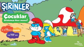 Şirinler depremzede çocukları bekliyor
