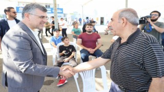 Sultanbeylide bayramlaşma kurban alanında yapıldı