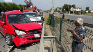 Sürücünün bir anlık dikkatsizliği faciaya davetiye çıkarıyordu