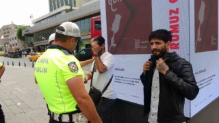Taksimde başkalarının videolarını çektiği iddia edilen şahıs yakalandı
