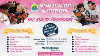 Tatvan Belediyesi Konservatuar Merkezinin yaz kursu kayıtları başladı