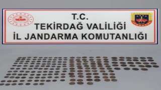 Tekirdağda 198 sikke ele geçirildi