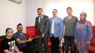 Terörle Mücadele Gazisine Vali Ziyareti