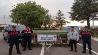 Tonluk tarım aleti çalan şüpheliler yakalandı