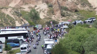 Turk Riders Chopper Clup üyeleri motorla Kapadokya turu attı