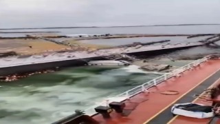 Tuzla tersanesinde korkutan anlar: Gemi havuzu battı