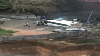Tuzlada tornavidalı ve kasklı kavga kamerada