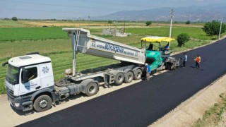 Umurlu Armutlu yolu sıcak asfalta kavuştu